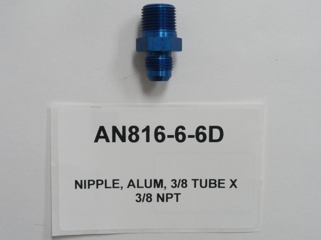 90° Aluminum Elbow, 1/4 Tube x 1/8 NPT AN822-4D - Advanced Aero Components